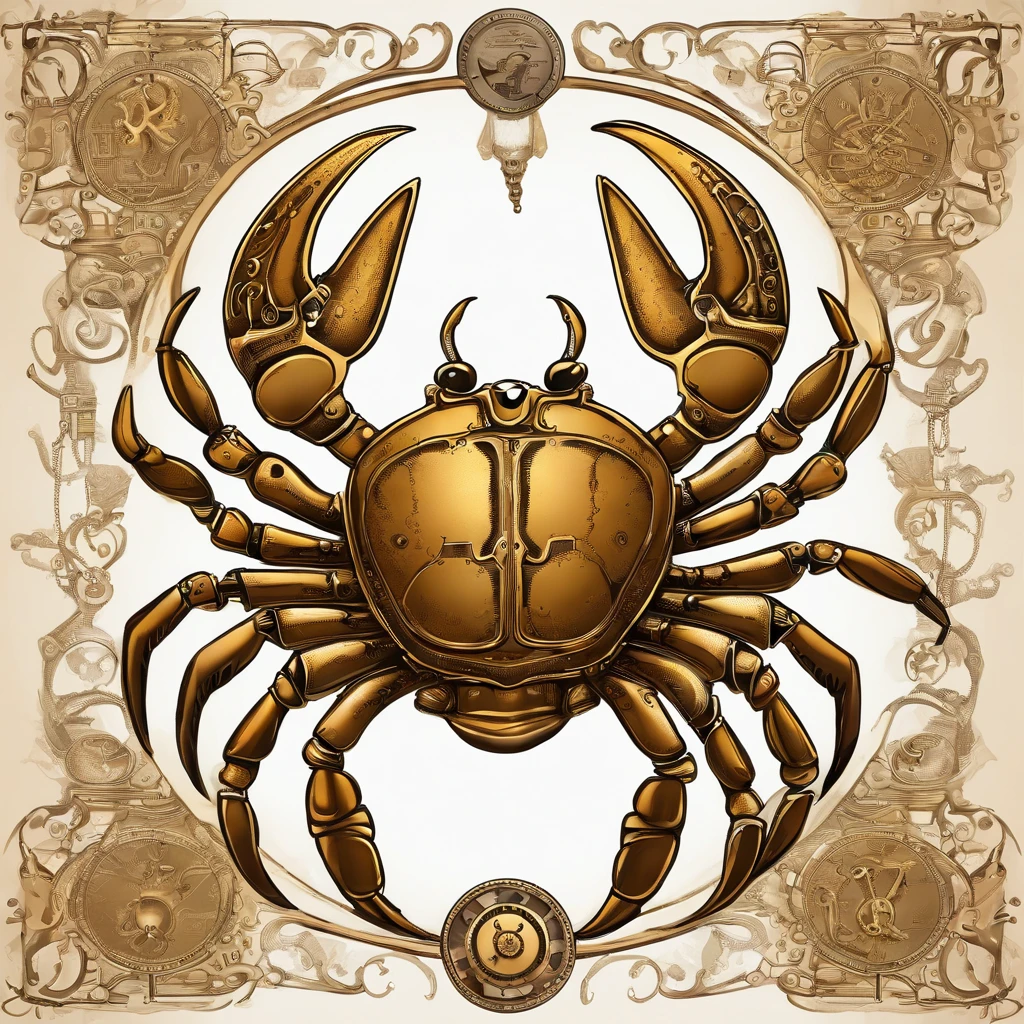 Crab、golden colored