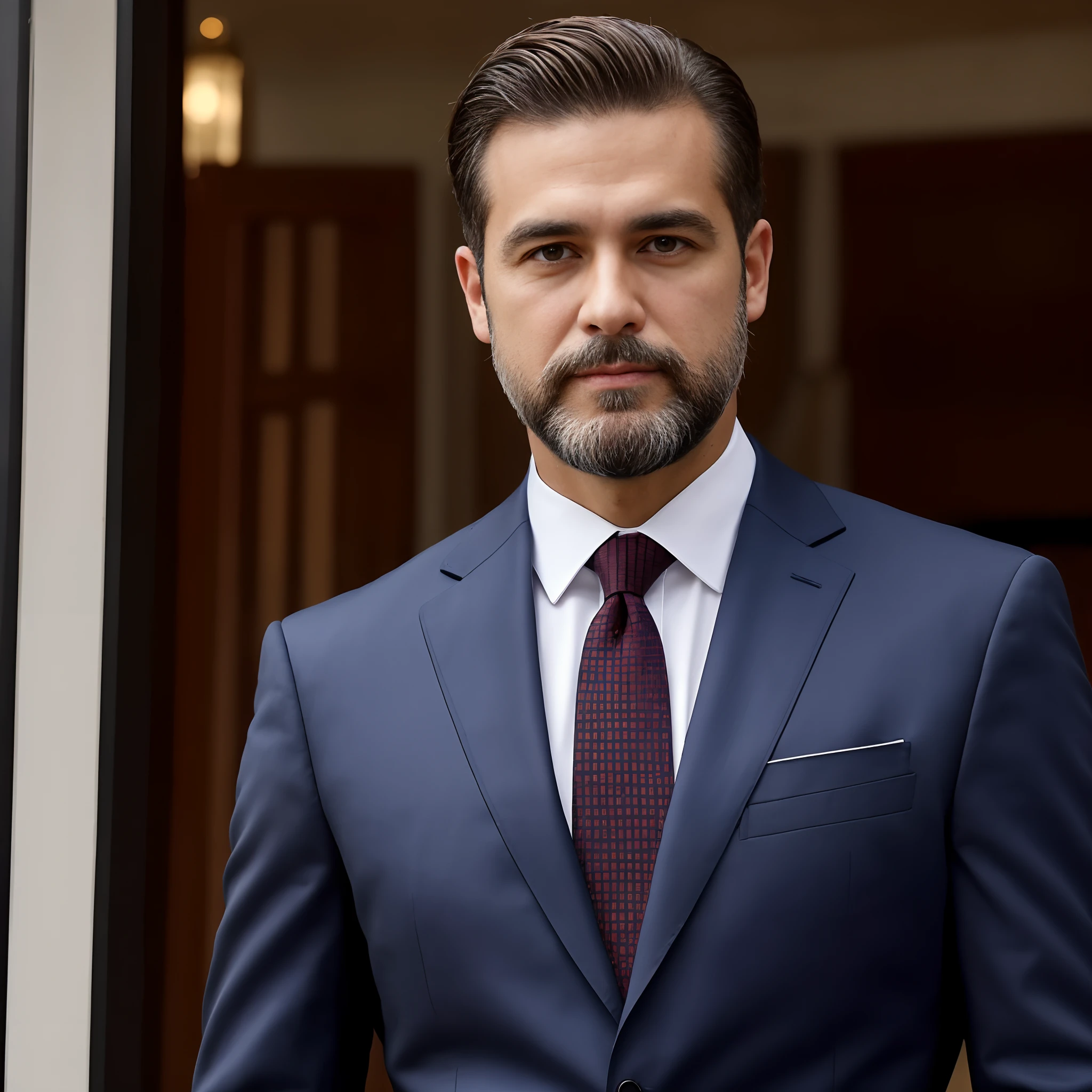 Tio Barba，The beard is slightly white，Costeletas brancas