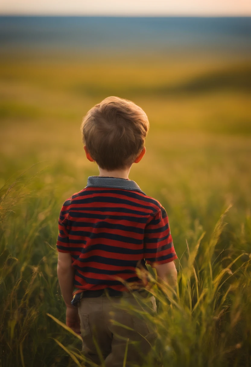 Grasslands as far as the eye can see One Boy