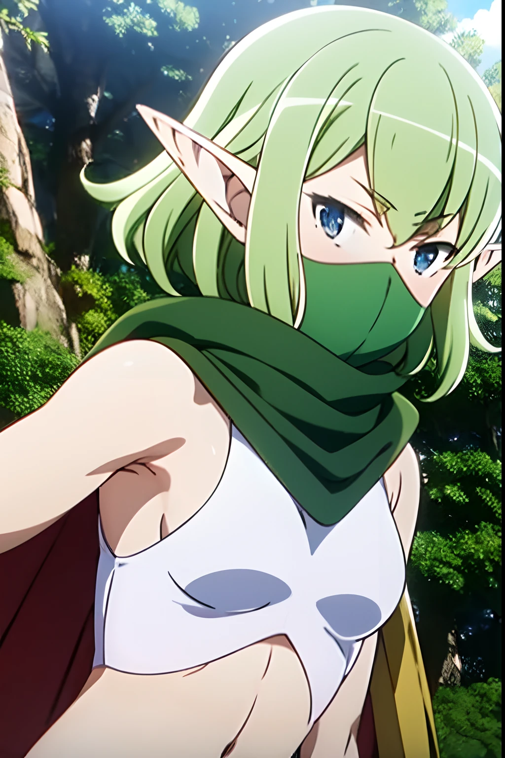 4girls, , penis between the breasts, breasts squeeze together, elf repopulation mission, three pregnant elf wives, naughty face, forest, elf forest, fertility forest, wet penis, pubic hair, nipples, motion effects, elf repopulation, sacred fertility forest, lights effects, different facial expressions,