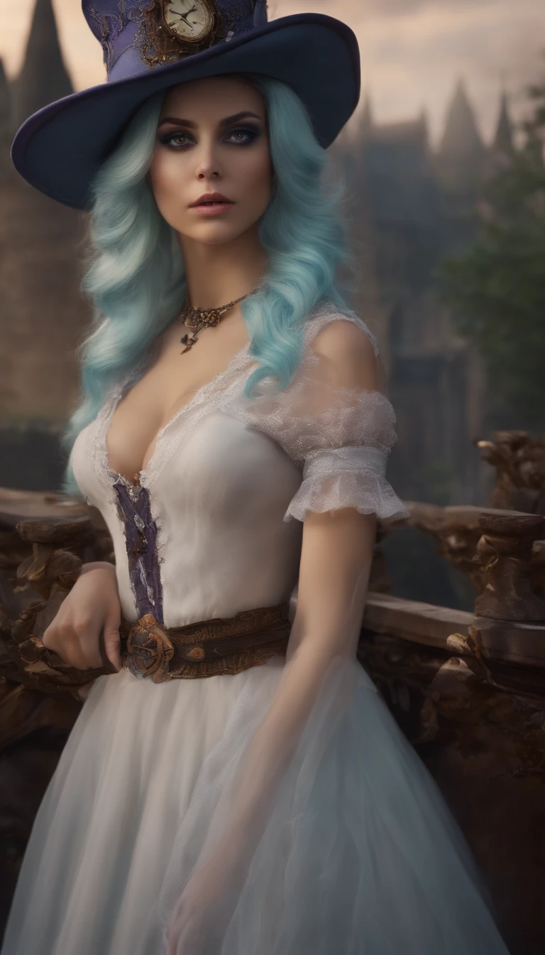 Masterpiece, Top Quality, [the madhatter_eyes], (small boobs: 1.2), ultra detail, mist, NSFW, (expressionless)