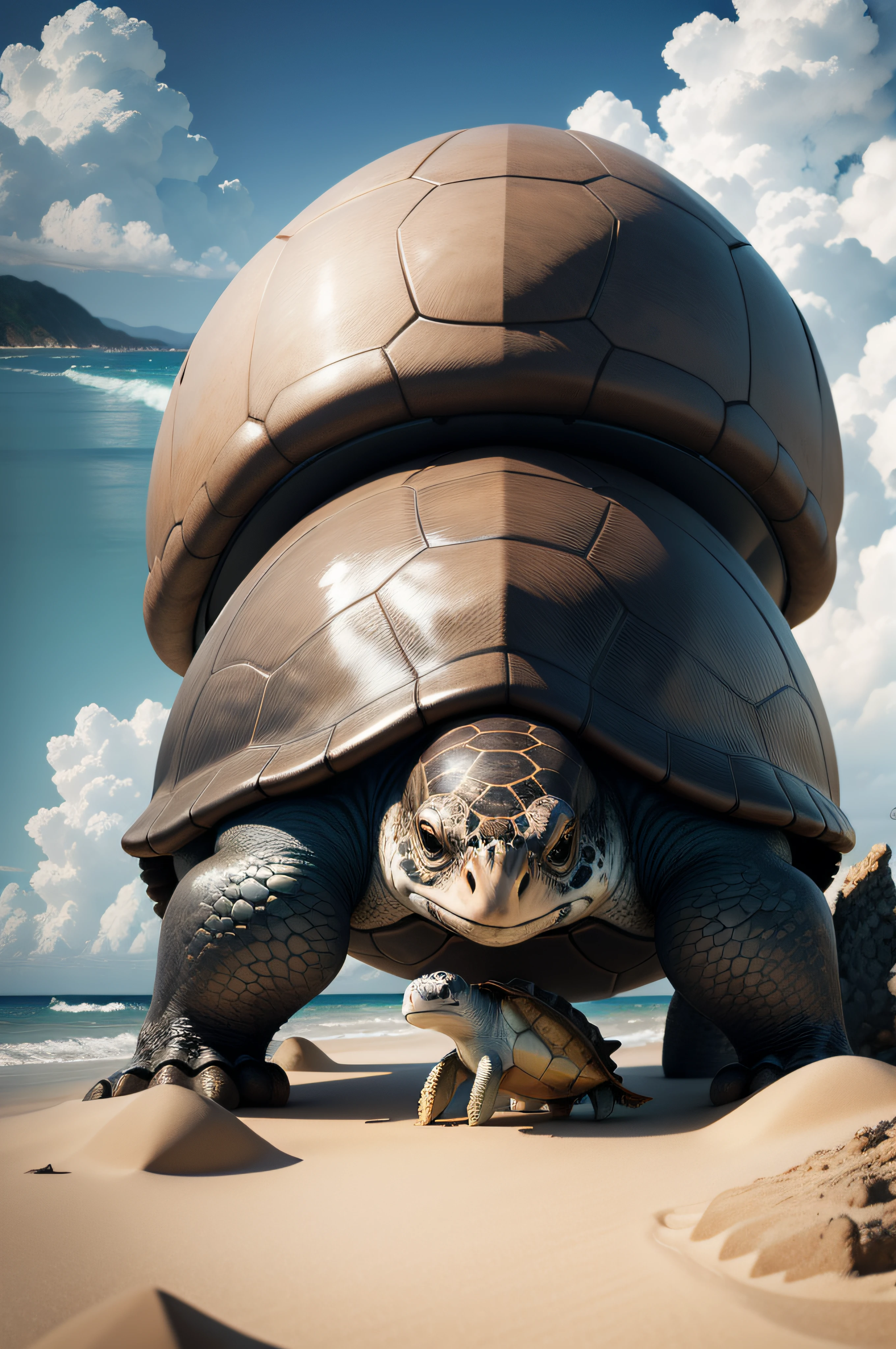 swell sea，beachside，sea beach，turtle，Turtlen
