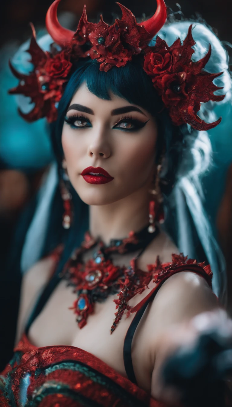 Girl demon cosplay