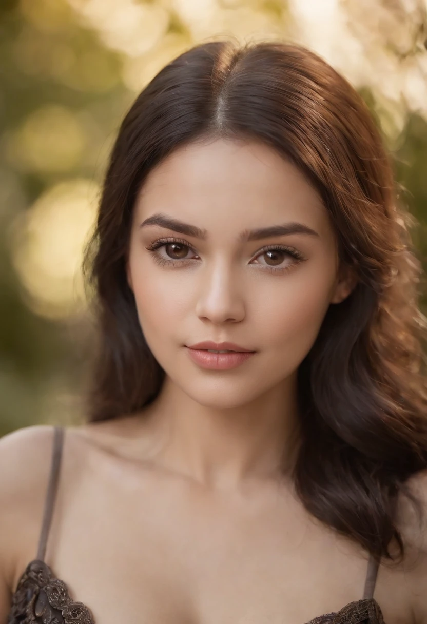 (())) light skinned, Women around 19 years old, Natural black hair, Distinctive brown eyes, Wearing Cole, slender and graceful,, Beautiful, , Ultra Sharp Focus, realistic shot, I don't wear clothes, fullnude,large full breasts,barechested,Tetradic color (Scar:1.4)