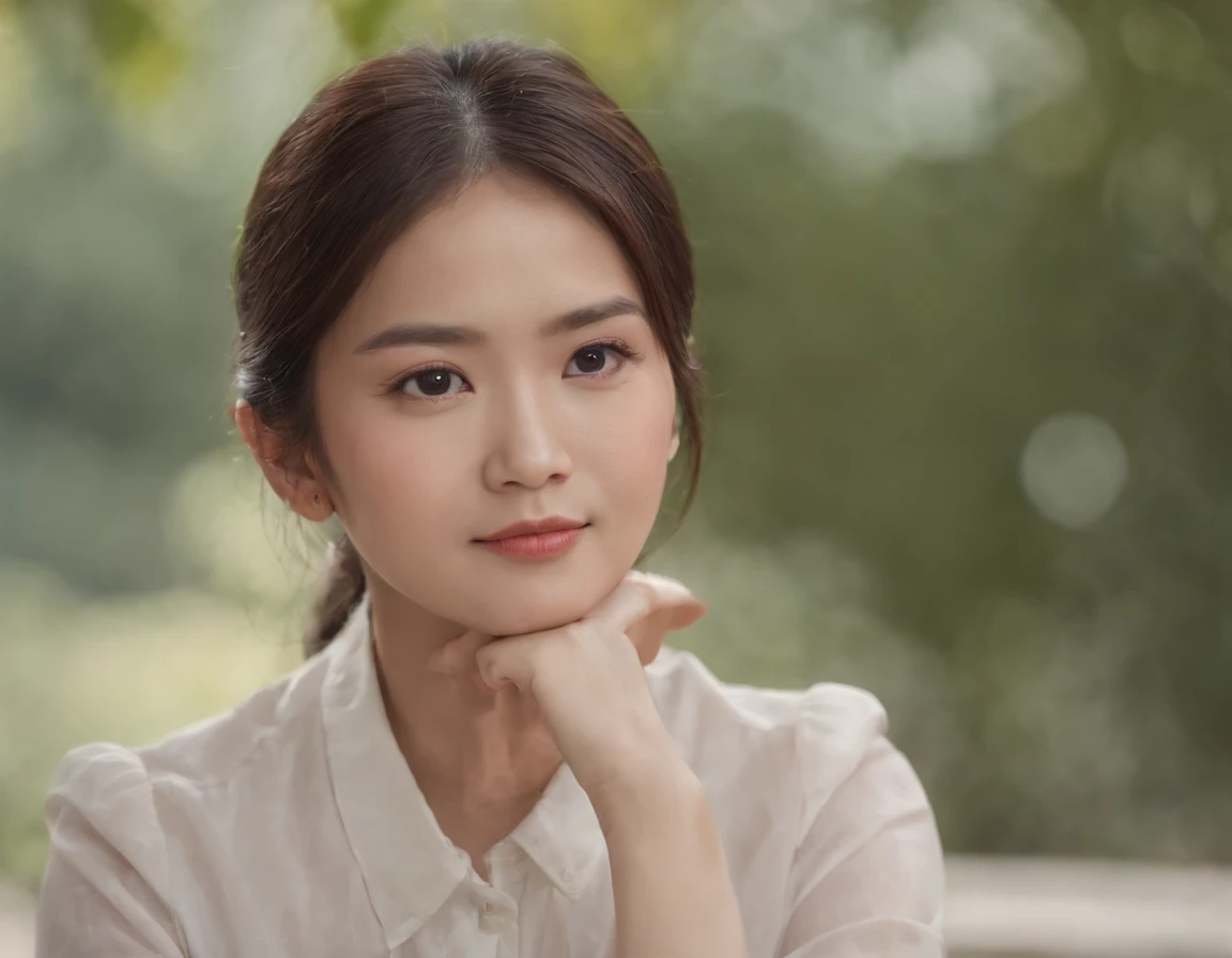 happ English class,Vietnamese female teacher,Side image,Panorama Figures,extreme hight detail,realisticlying