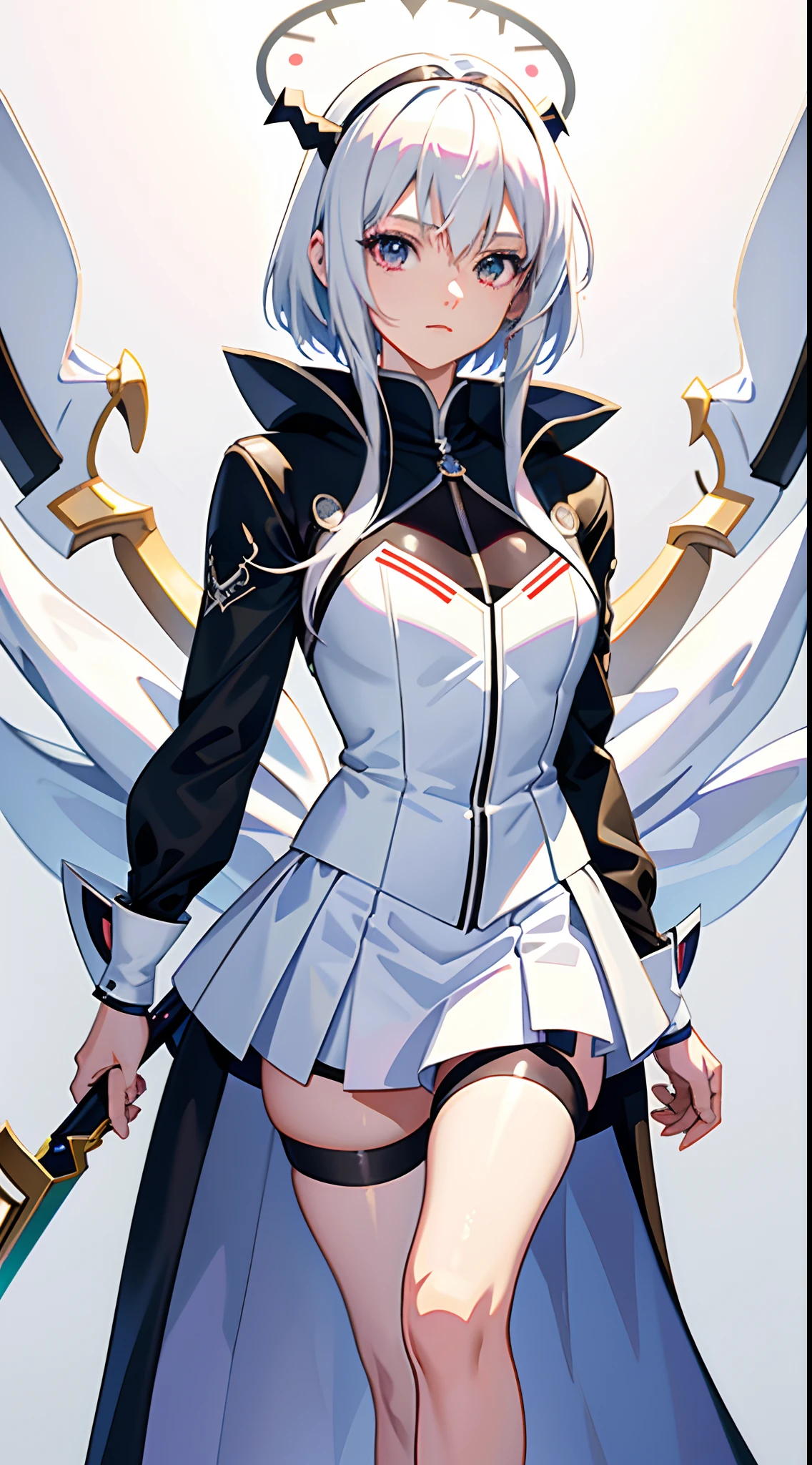 best quality, masterpiece, Highly detailed, illustration, absurdres, military form, White gloves, white jacket, white skirt, white military uniform, white uniform, white hat, belt, standing, girls, standing at attention, multiple girls, Team Squad, expressionless, blank eyes, emotionless, corrution, mind control, female combatant, full body, hypnotized, unhappy trance, perfect female body, extremely glossy latex, hypnosis, hypnoLora, empty eyes, Mind control device, thigh high, poses, submissive_pose, rubber bodysuit, nazi saluting, military, military saluting, salute, Bleach, Quincy, thighhighs, tight miniskirt, tie, garter belt, nose hook, makeup, lipstick, blue lips, eyelashes, purple lips, nose, lacia (beatless), beatless, lacia, blue hair, blue eyes, long hair
