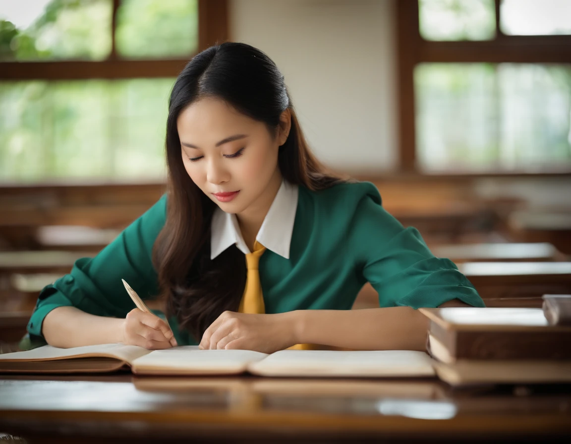 happ English class，Vietnamese female teacher