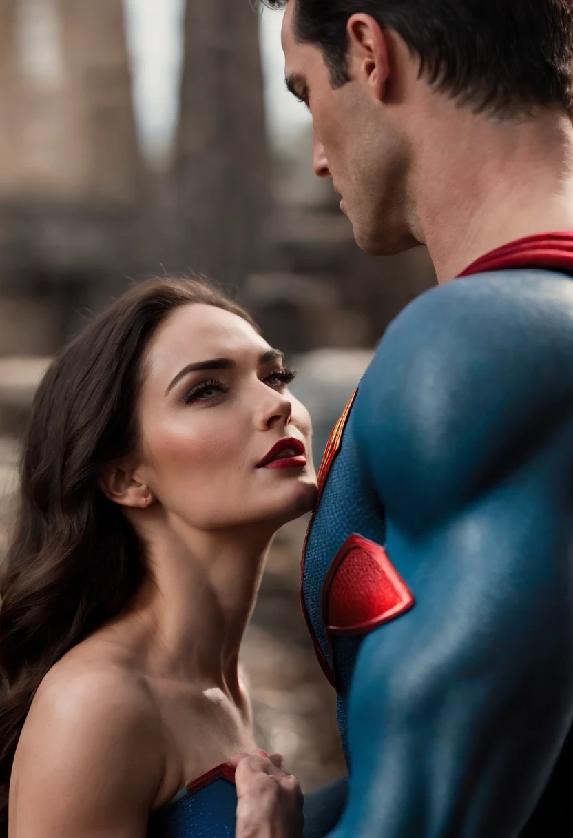 Superman beijando a megan fox