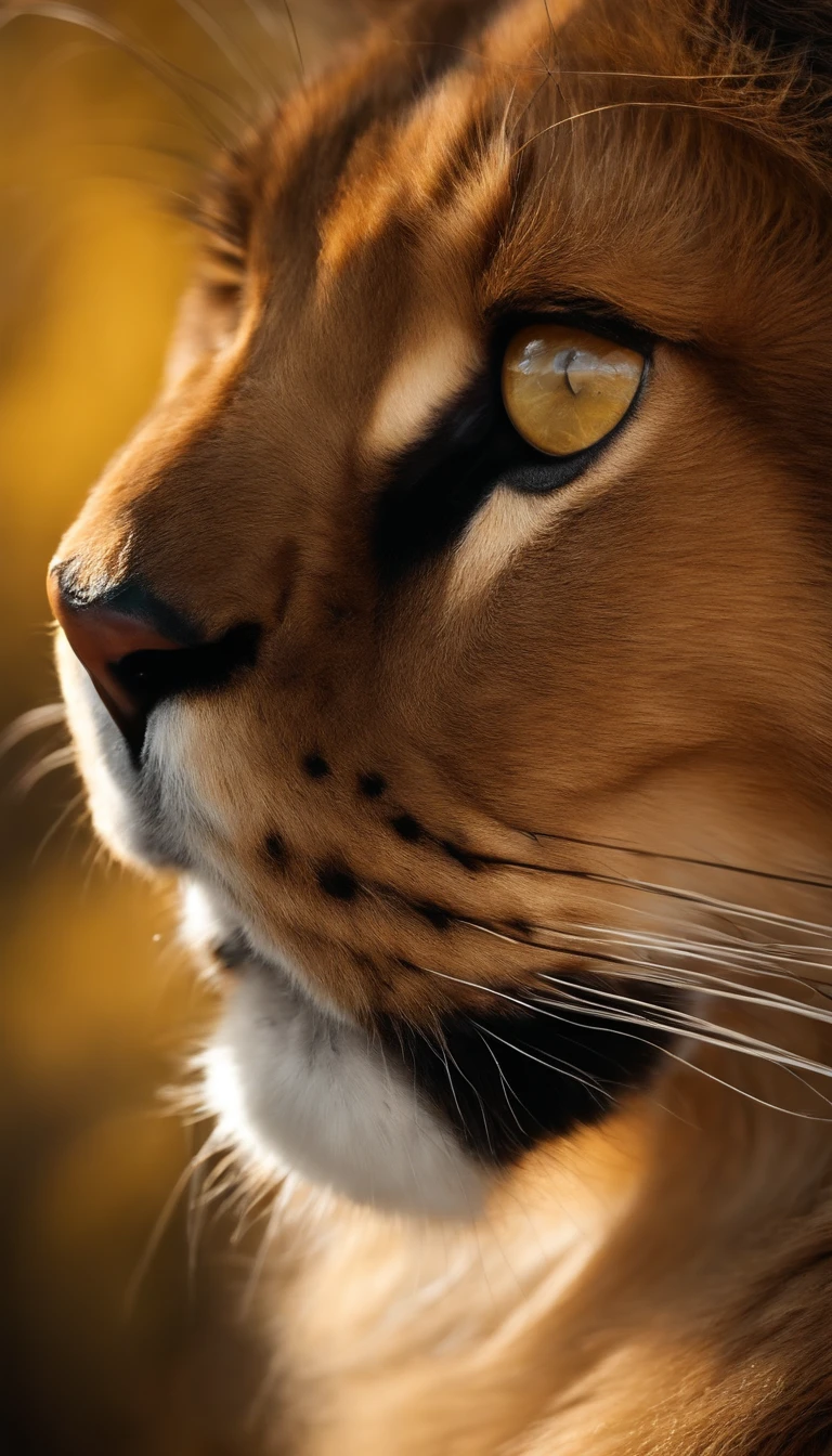 Amber golden eyes