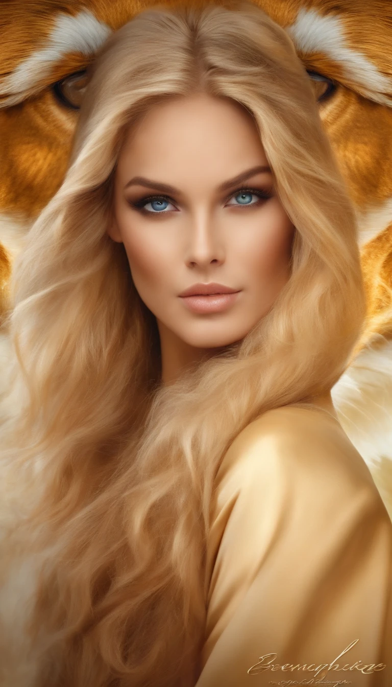 Amber golden eyes