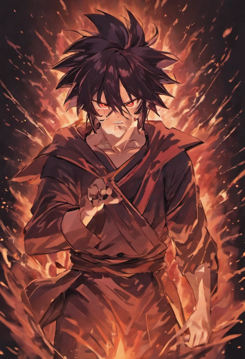 Madara Angry in Naruto with black background