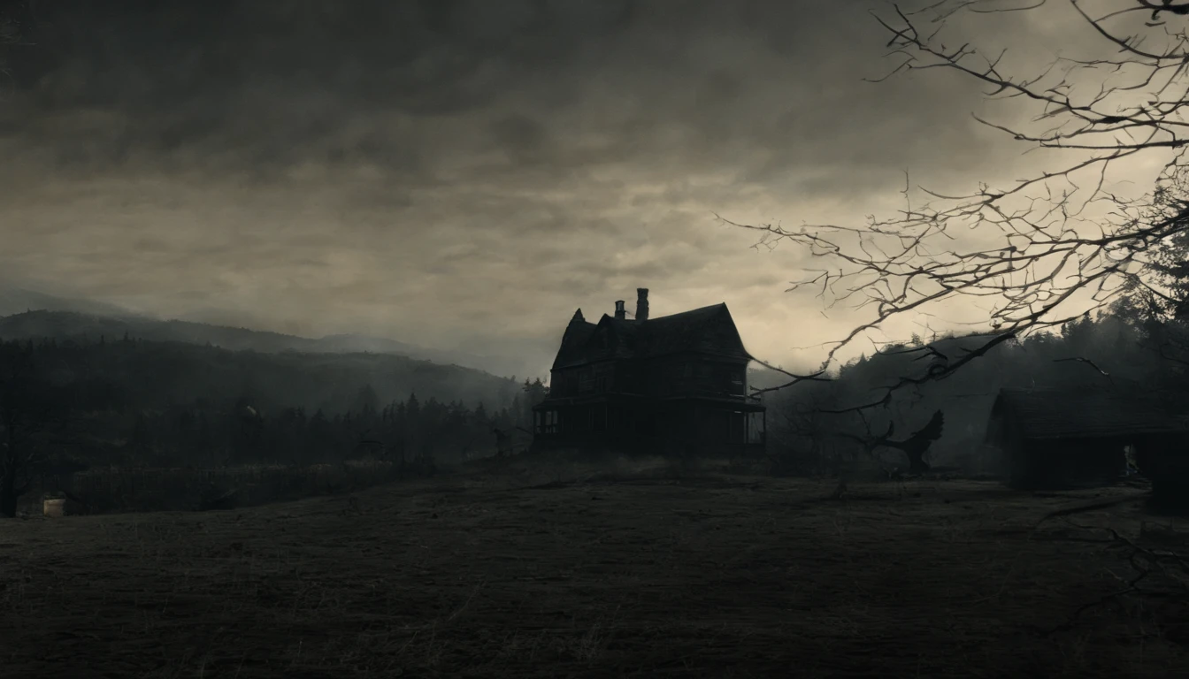 Quiet mountains at dusk、The golden sun slowly sets behind the three boys。They vowed to their hearts the adventures of the old mansion。In an atmosphere of anxiety and anticipation、Boy A shook his head stiffly.、「It's okay、Because we are together」I whispered。