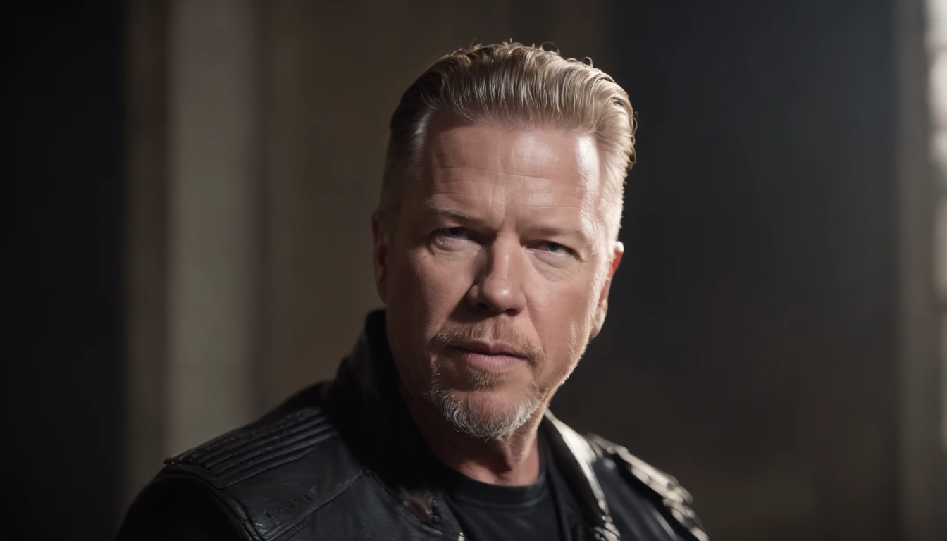portrait of James Hetfield,Masterpiece,Best Quality,Cinematic photography of a ganger , epic lighting, rocker