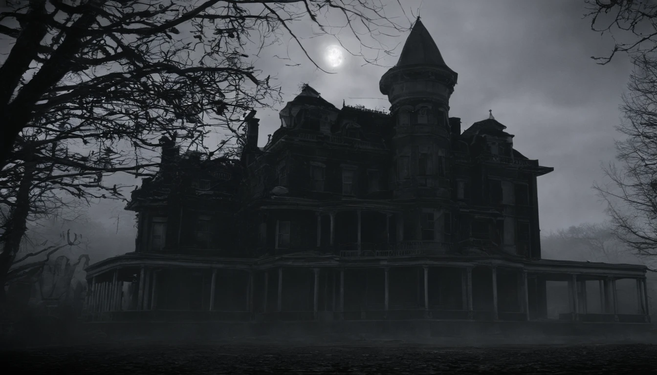 When you open the door of the mansion、There was a silence as if time had stopped.。Breathtaking devastation and、A faint scent of wood wafting in the air。ina、The boys looked at an old mirror covered in dust。Boy B shining with a flashlight、When you start wiping with a cloth、The mirror gave off a mysterious glow。