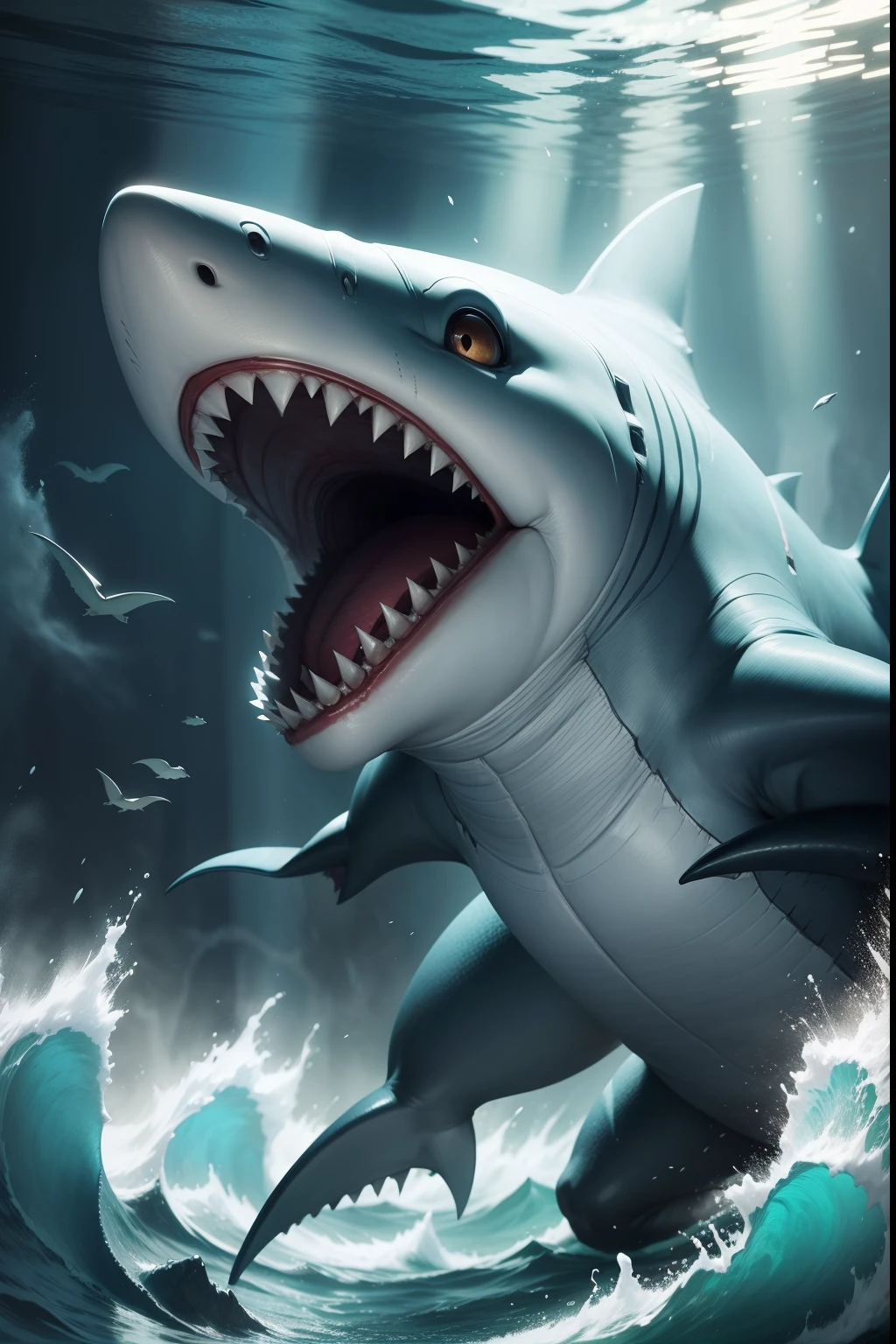 big dangerous shark jaws 