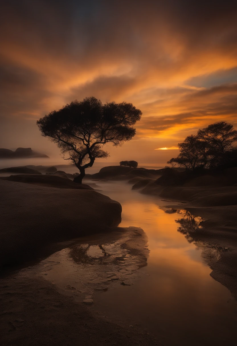 "Capture the divine essence in a tangible context: a visual representation of God, if He truly walked among us. The image must convey an immeasurable magnitude, a presence that transcends time and space. Utilizando a Canon EOS R5 para capturar detalhes finos, The image must balance the immensity of its form with the delicacy of its attitude, illuminated by a light that seems to emanate from its very essence. The scenario must be real, talvez uma paisagem terrestre vasta e intocada, contrasting divine eternity with the fragility of human existence."