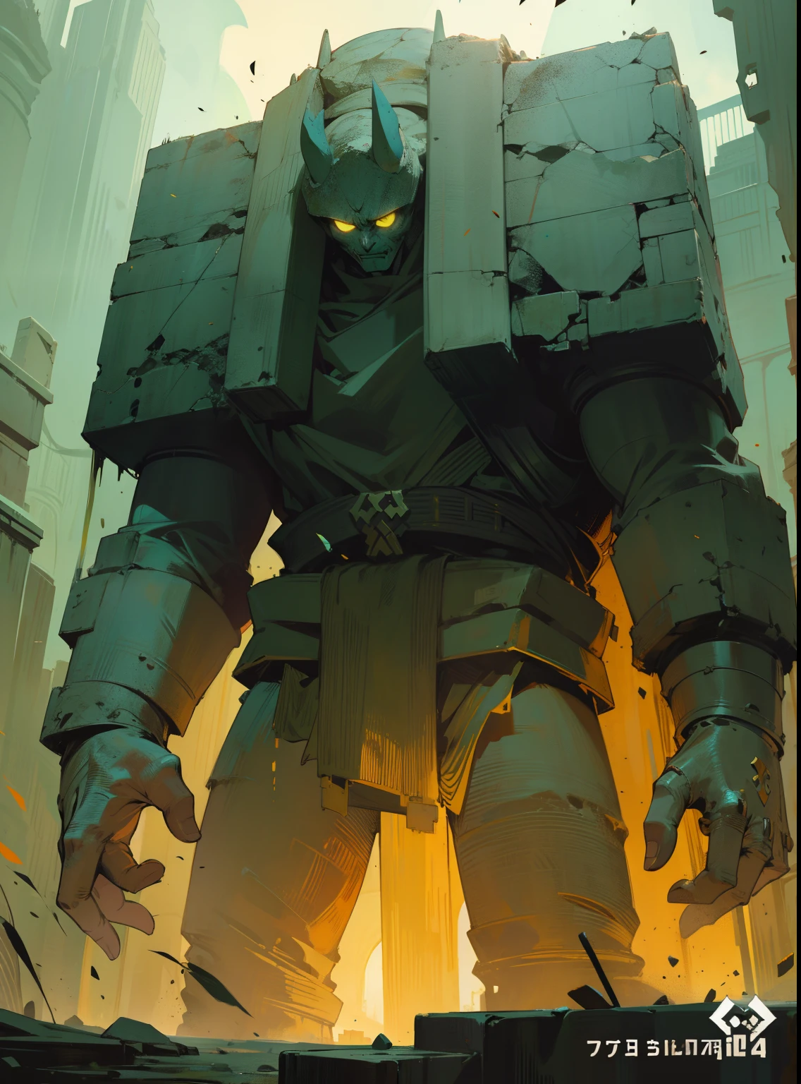 Stone giant，Yellow eyes，relic