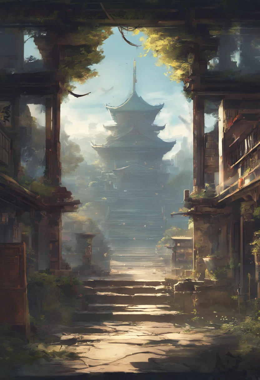 One afternoon, She found an old map. On top of it is、There was a small shrine in one corner of the city. Something inside her felt drawn to that shrine.