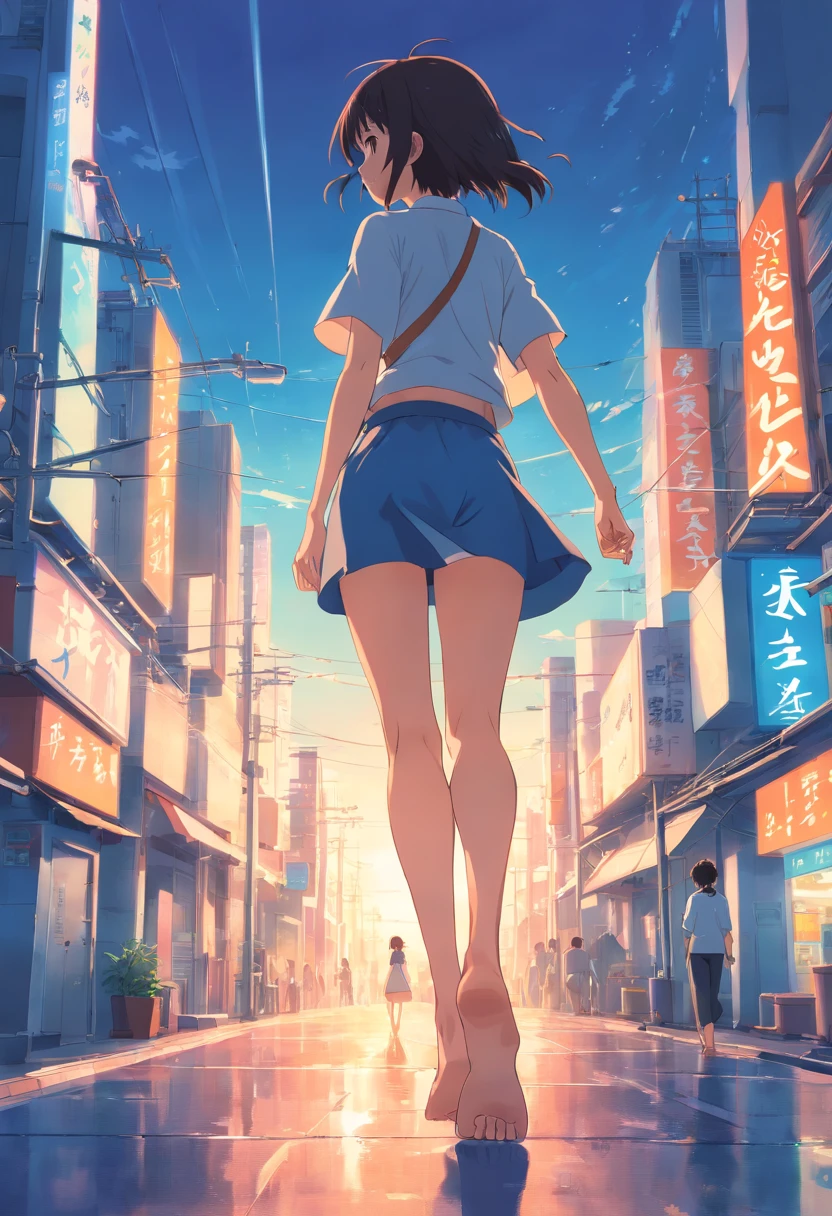 1girl, feet