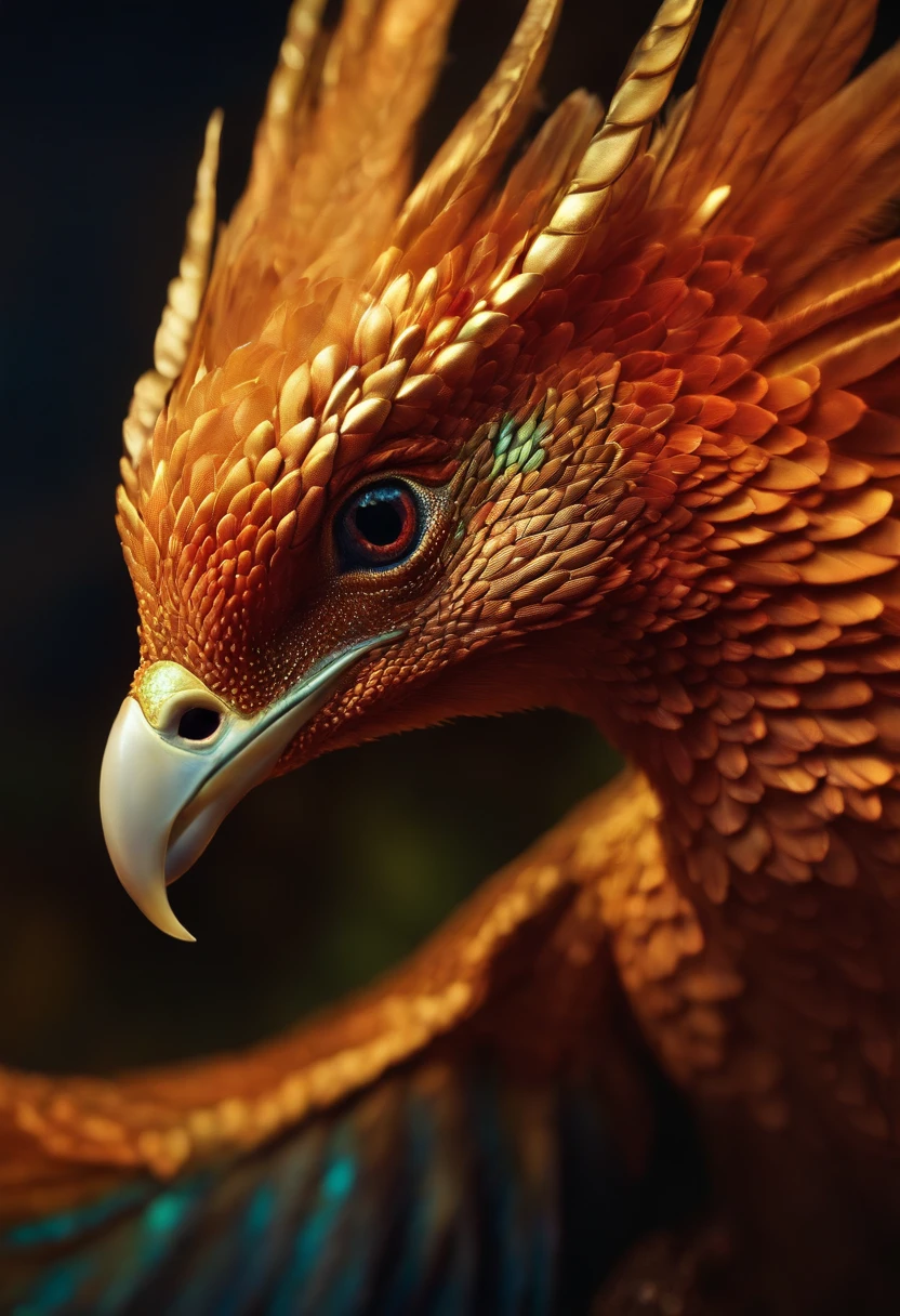 Phoenix-like creatures，Iridescent scales