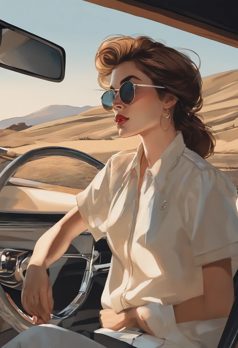 Vista lateral de um golf estilizado, art design, car wrap,esthetic, estilo anime nos anos 90, arte detalhada do anime, Arte de anime vintage dos anos 90, sombreamento de anime tradicional, Art with retro vibe, nostalgia, Clean and crisp details, arte com senso de movimento, Alto contraste, ultra-detalhado, Minimalista, History of the SEM