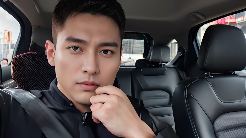 top-quality、​masterpiece、超A high resolution、(realisitic:1.4)、详细的脸、独奏、１human male、The upper part of the body、Dark hair、glistning skin、dense skin、(asian human)、architectural、(absurderes、hight resolution、ultra-detailliert)、、1 male、Adults、(a 25-year-old man)、a handsome、tall muscular man、broad shoulder、extra very short hair、angular jaws、thick neck、thick eyebrow、extra very short hair、A dark-haired、fine eyes and detailed face、 Highly detailed CG Unity 8K wallpapers、intricate-detail、(Style Swirl Magic:0.7)、looking at the spectator、独奏、(full body Esbian:0.6)、细致背景、A detailed face、dynamicposes、、Urban background、dynamic compositions、 big muscle、、((Crotch bulge))、a handsome、 ((masutepiece:1.4, Best Quality)), ((masutepiece, Best Quality)), (photographrealistic:1.4)、sprawl、From  above、Outstretched arms、irate、a bed、Rough breath、Sexual facial expressions、Lying down