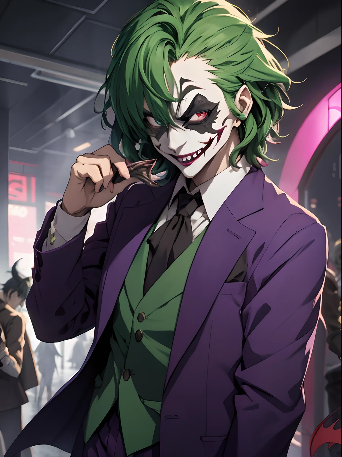 O Coringa no estilo anime Demon Slayer