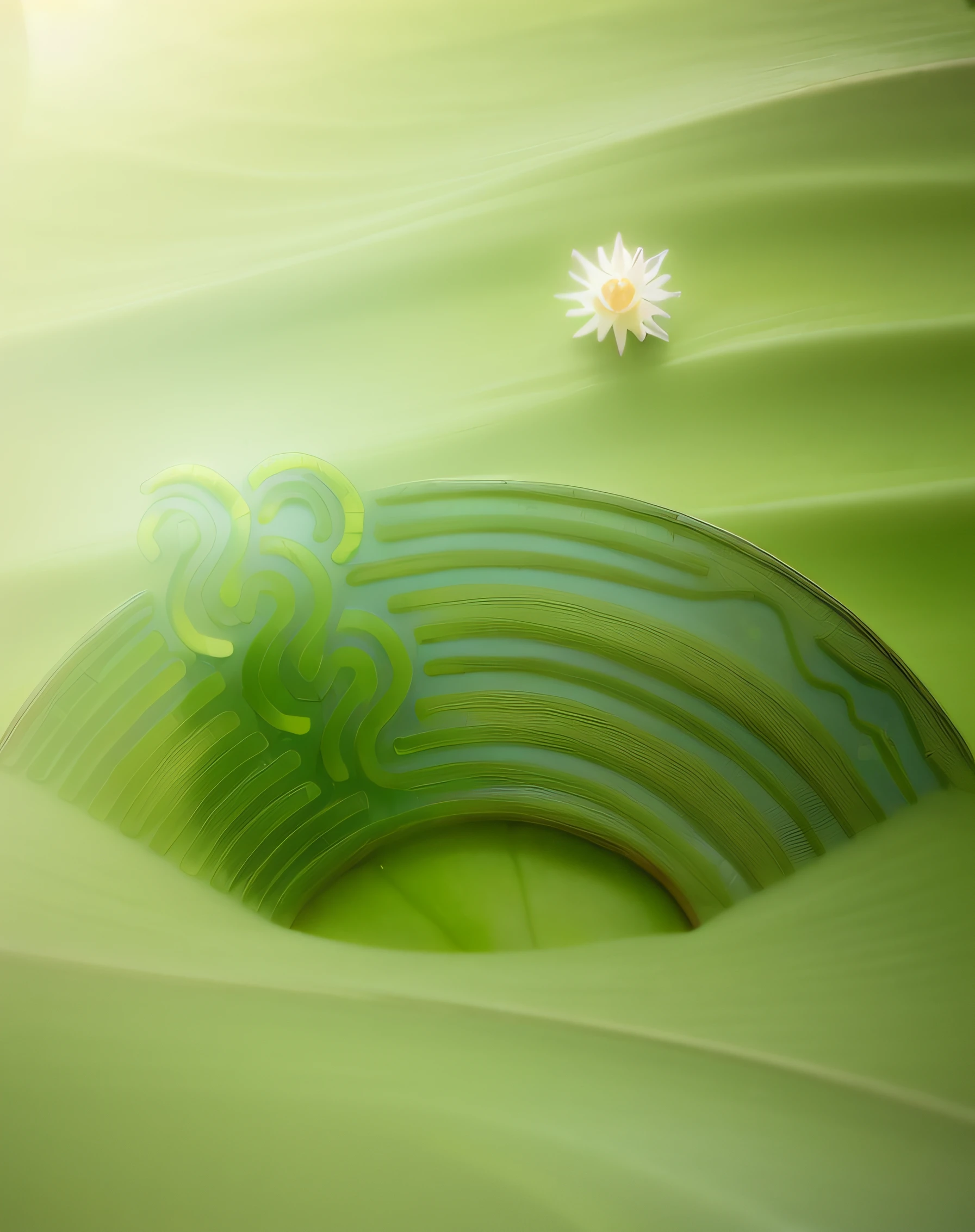 Masterpiece,Best quality,(Quyuan Wind Lotus:1.5),green color，Transparent glass material，Authentic photography style,.(Ultra detailed,Aesthetic, 美丽的构图,, volumetric soft light),4K,AdobePhotoshop