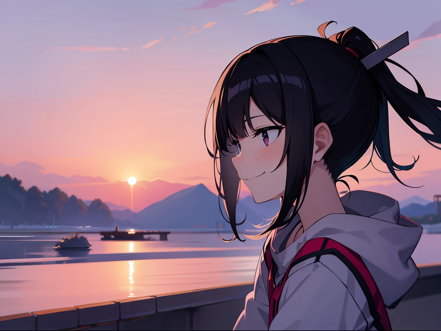 a bitter smile