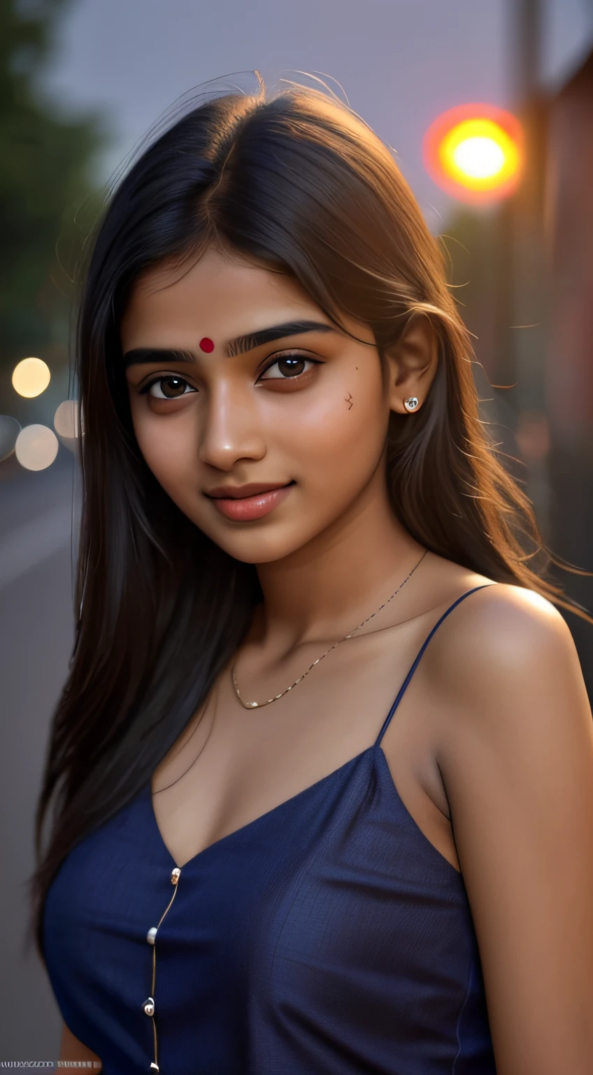 young Indian girl, dark complection, 18-year-old,(( function backgound)), people are laughing and happy, ,village , slum area, moon light, night time realistic skin , ultra hd photo, girl is happy face ,cinimaticc pose , full body picture,pose flawless complexion, top-notch 3D rendering, hyper-realistic, shot on Indian road. photorealistic digital art trending on Artstation 8k HD high definition detailed realistic, detailed, skin texture, hyper detailed, realistic skin high resolution, detailed, raw photo, 400 camera f1.6 lens rich colors hyper realistic lifelike texture