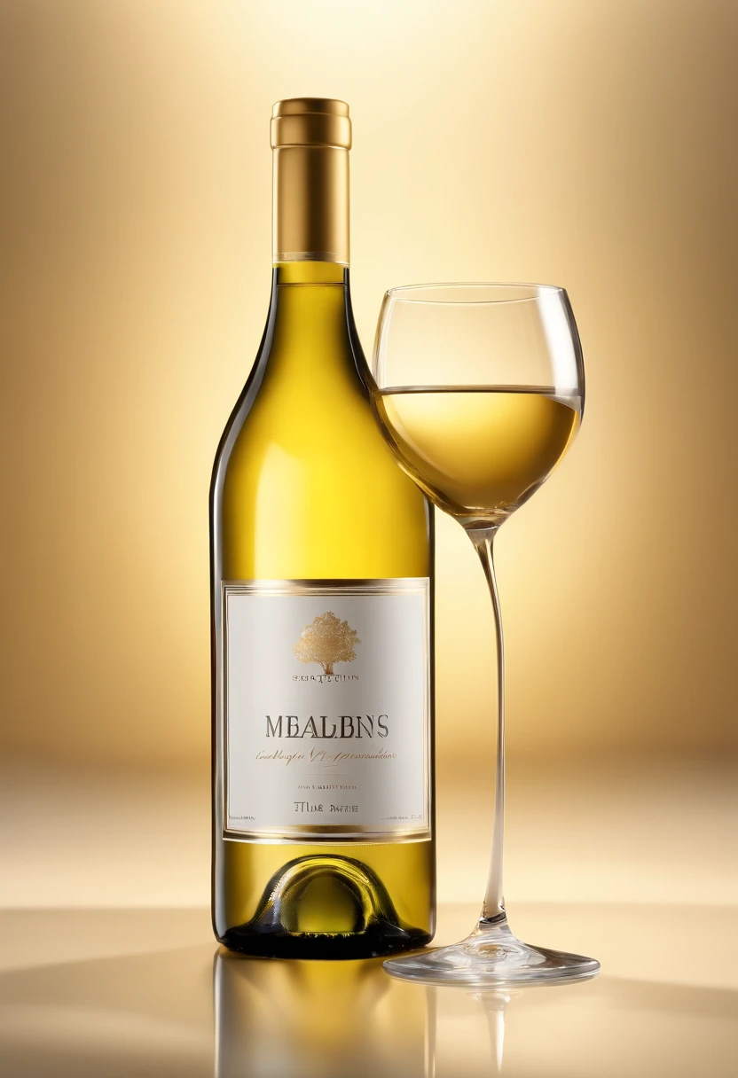 (a)glass bottle, (a)white wine bottle filled with dry white wine, (a)crystal clear golden yellow wine, (a)white background, (a)sunlight shining at a 45 degree angle, (highres,best quality,4k,8k,masterpiece:1.2), (ultra-detailed,extreme detailed description), (photorealistic,realistic:1.37), (studio lighting,sharp focus), (vivid colors), (portraits,photography), (golden,crystal clear,shimmering), (beautifully curved), (reflections), (subtle shadows), (fresh and inviting), (brilliantly illuminated), (captivating), (serene and peaceful), (elegant), (timeless beauty), (meticulously crafted), (exquisite simplicity), (perfectly captured moment)