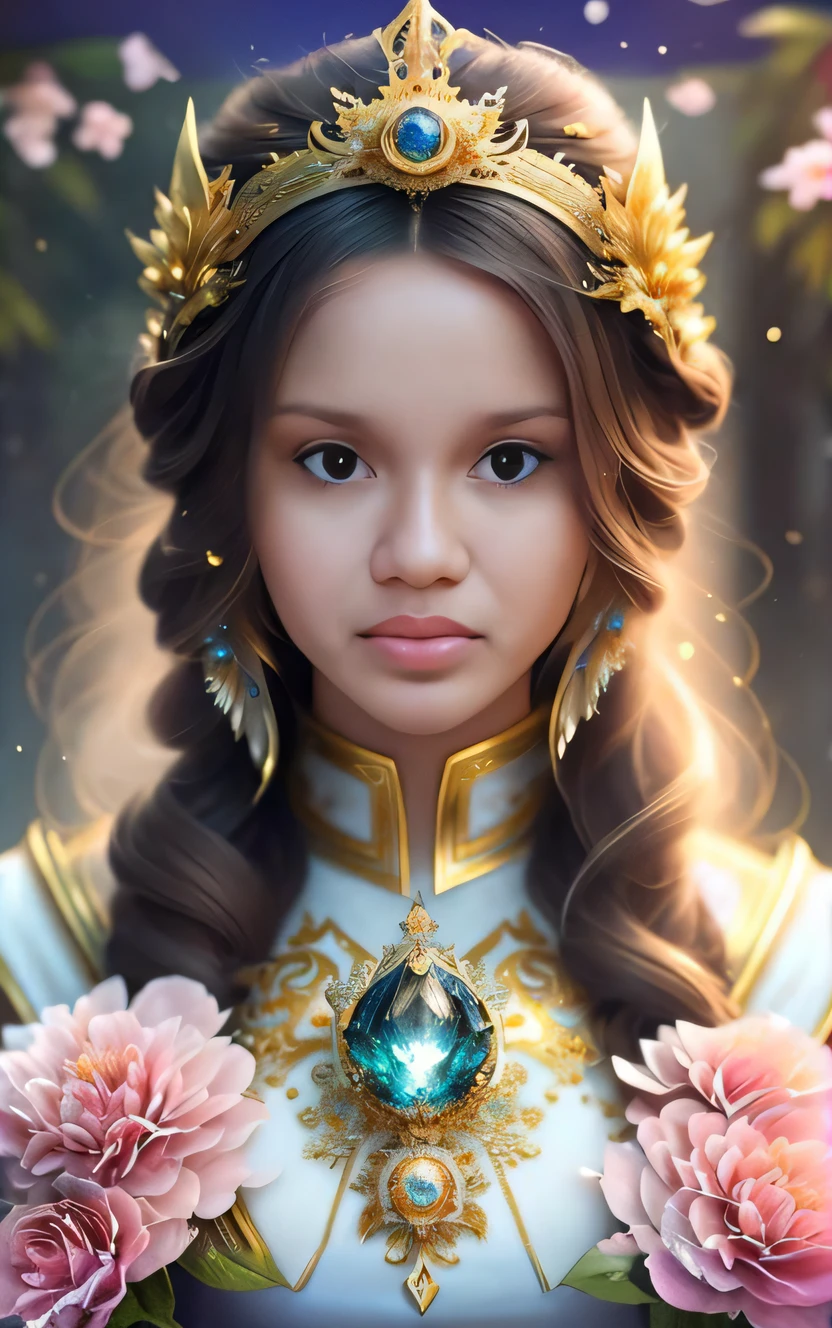 um close up de uma mulher com uma flor no cabelo, retrato bonito da arte da fantasia, retrato bonito da fantasia, retrato da arte da fantasia, arte do retrato da fantasia, retrato da fantasia, bela arte digital, lindo pintura digital, bela arte de fantasia, arte de fantasia hiperrealista, retrato de arte conceito de fantasia, arte digital fantasia arte, lindo arte digital, pintura digital bonita, retrato de fantasia digital