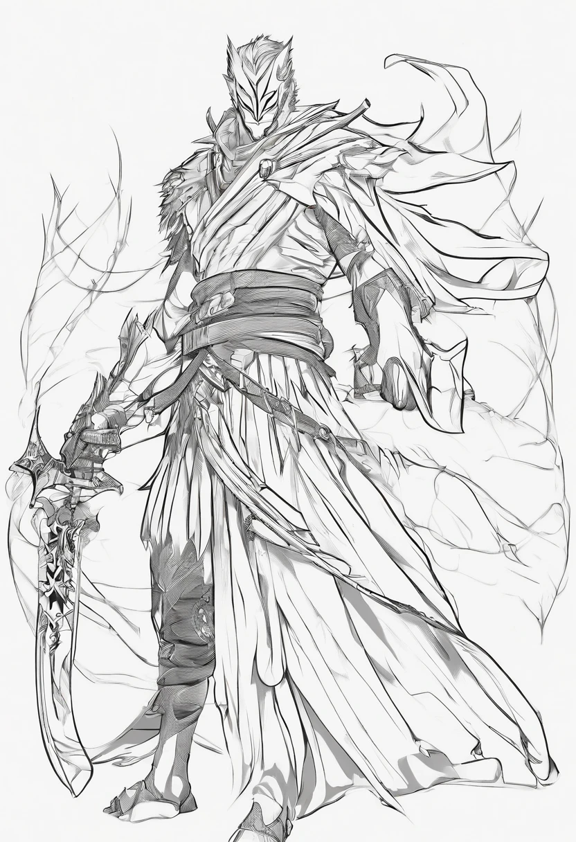Ichigo with his last phase of hollow, being the scariest and strongest of all Bleach