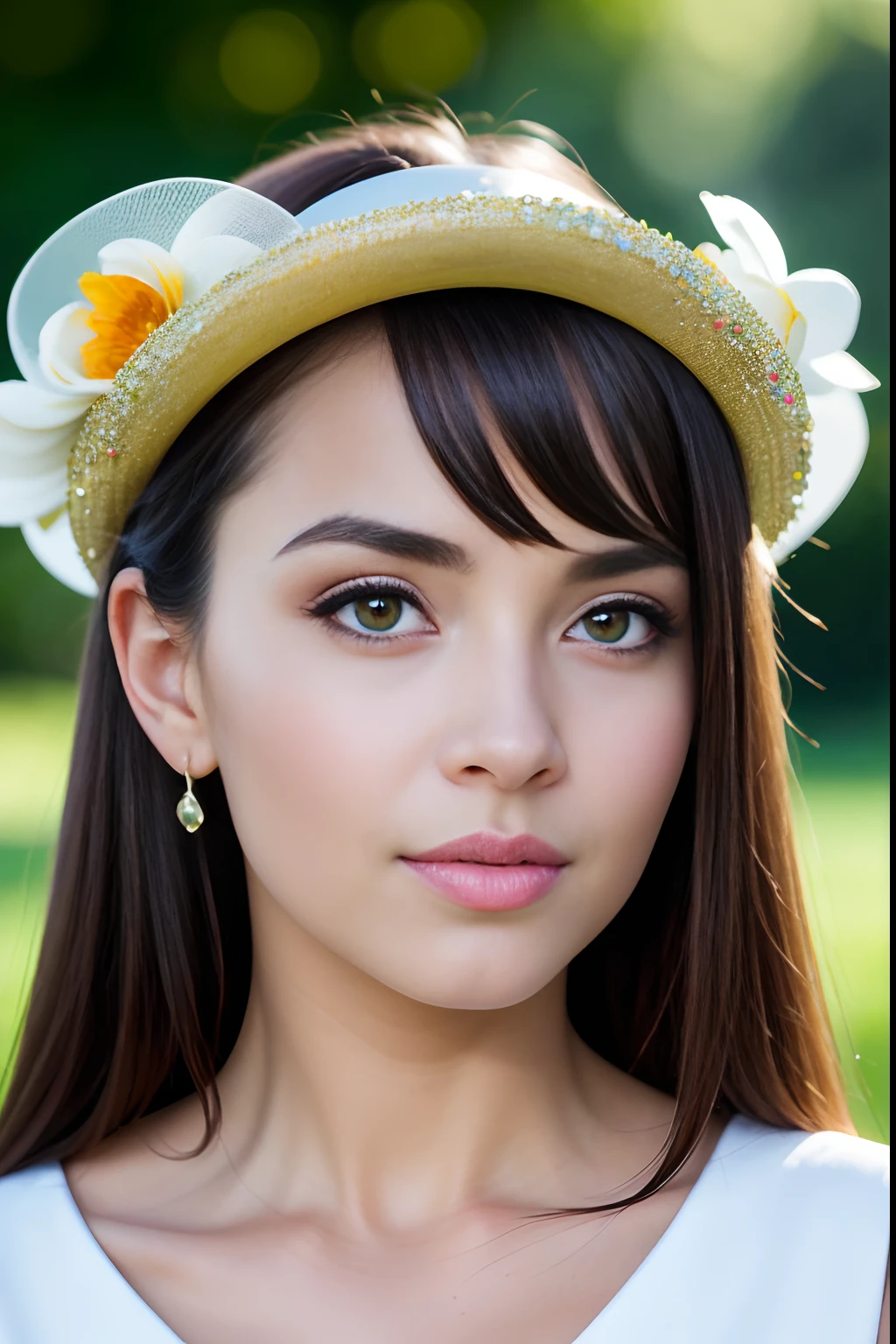 Glamour style, masterpiece, top-quality, 8K, art stations, foco nítido, A hyper-realistic, high detailing, RAW Portrait, Cute Little Sittens, (up close shot), (Back round focus is blurred), (depth of fields), straight haired