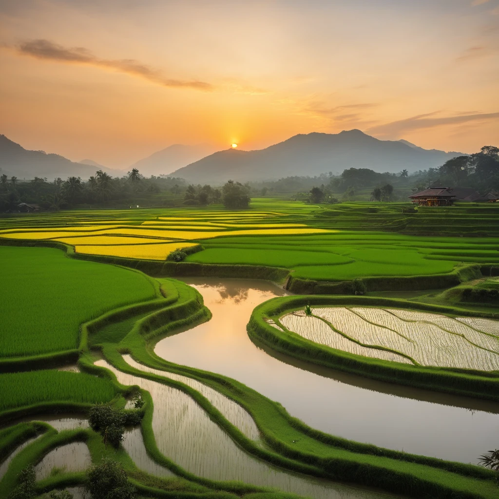 Rice paddies have never been just a place where rice grows to fill your stomach
It gave birth to dance、art
It also gave birth to a poetic life and a beautiful yearning