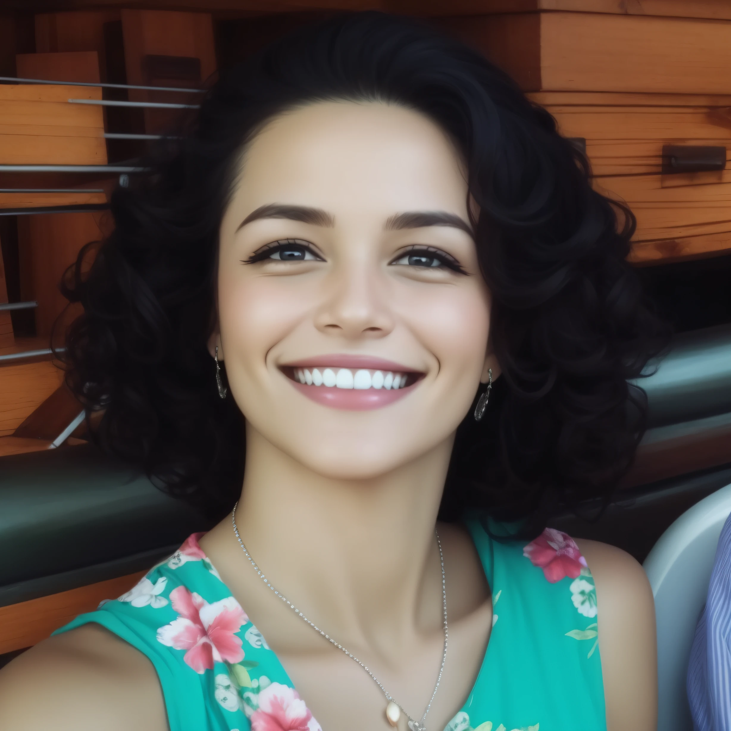 woman smiling