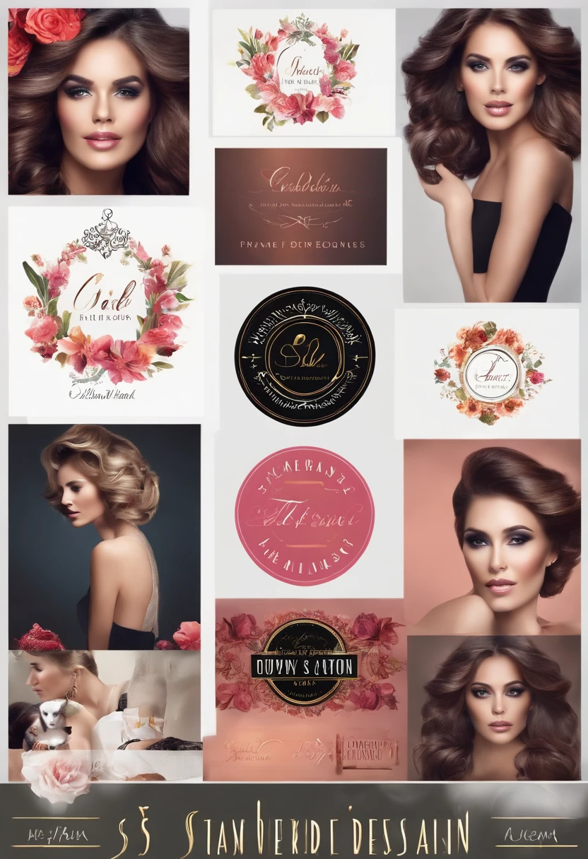 create a beauty salon logo with the name StevesHairDesign