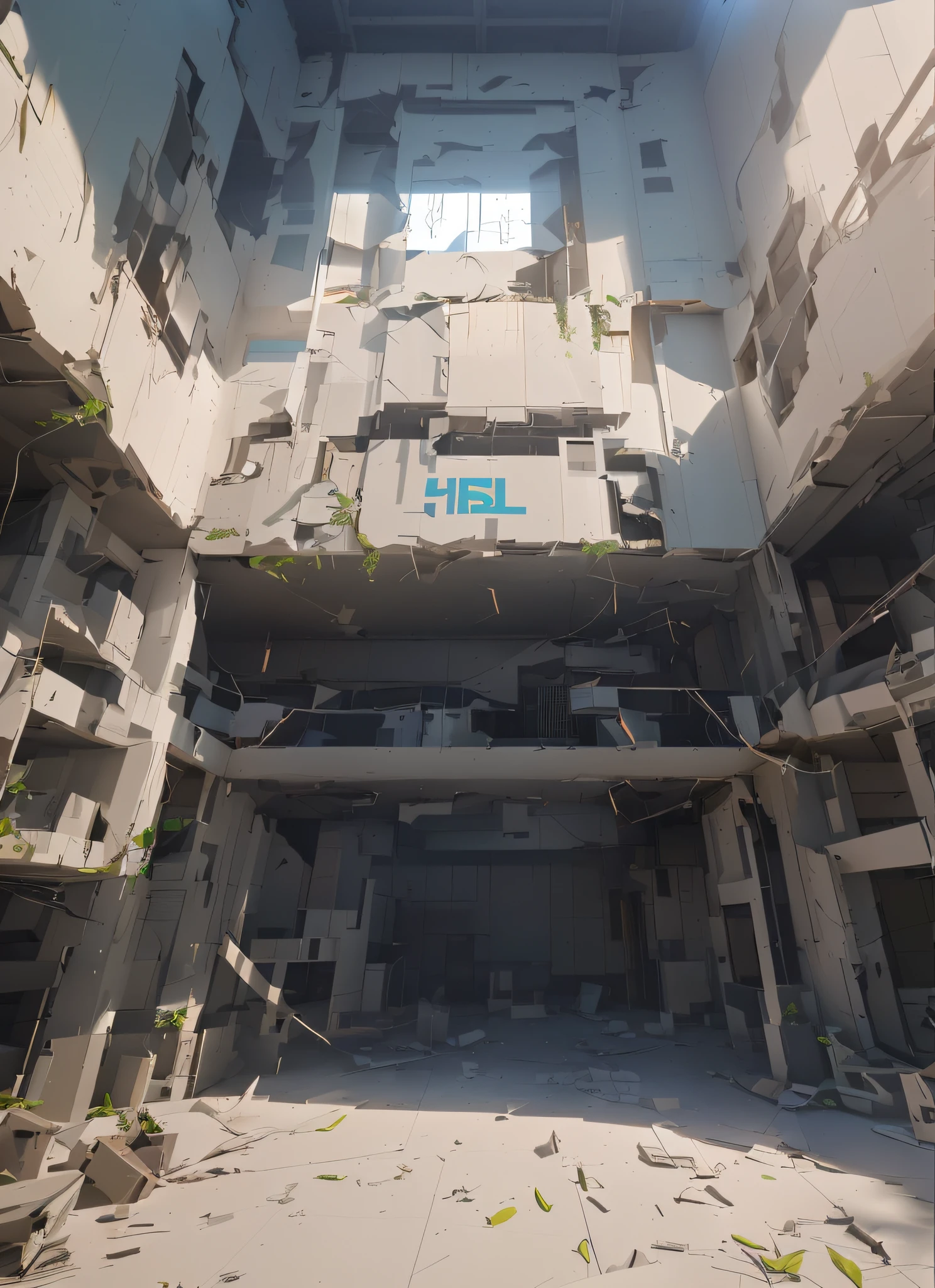 There is a large room with lots of windows and lots of plants, 8K Details, Centre commercial post-apocalyptique, 8 k concept art, Concept Art 8K, Abandoned shopping mall, Dans le style artistique de Filip Hodas, digital concept art of dystopian, Backrooms Abandoned shopping mall, Overwatch Building, Dark abandoned cyberpunk factory, by a veteran environmental artist