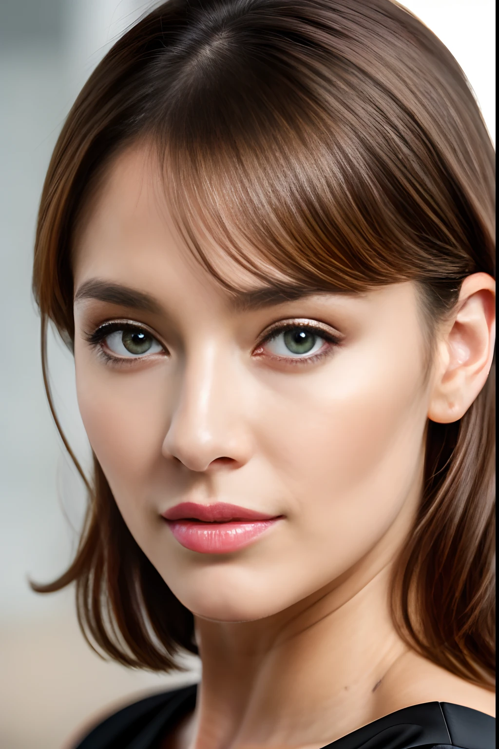 Glamour style, ​masterpiece, top-quality, 8K, art  stations, foco nítido, A hyper-realistic, high detailing, RAW Portrait, Cute Little Sittens, (up close shot), (Back round focus is blurred), (depth of fields), straight haired