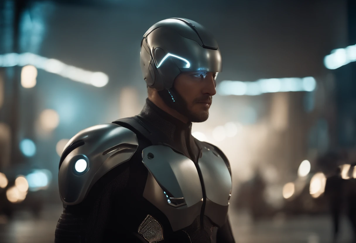 Title: Cybernetic Savior: The Tale of a Futuristic Superhuman Enhanced with Cybernetic Implants for ProtectionDescription: Immerse yourself in the world of a superhuman empowered by advanced cybernetic enhancements, dedicated to shielding humanity from high-tech threats