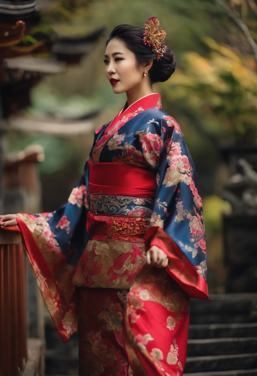 Mulher japonesa vestida com roupa esportiva