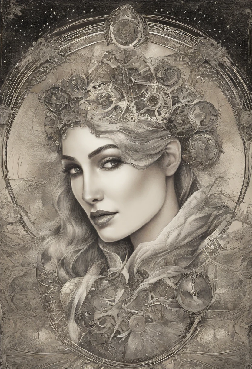 Masterpiece, (Best quality: 1.2), (Super fine: 1.2), illustration, (Extremely delicate and beautiful: 1.2), Film angle, Floating, (beatiful detailed eyes: 1.1), (Detail light: 1.1), film lights, Exquisite sky, woman, White hair, Blue eyes, (High ponytail: 1.1), Cloak, Glowing eyes, (Moon: 1.2), (Moonlight: 1.1), Starry sky, (Light particles: 1.1), Heavy fog , Snow painting, sketching, full bloom