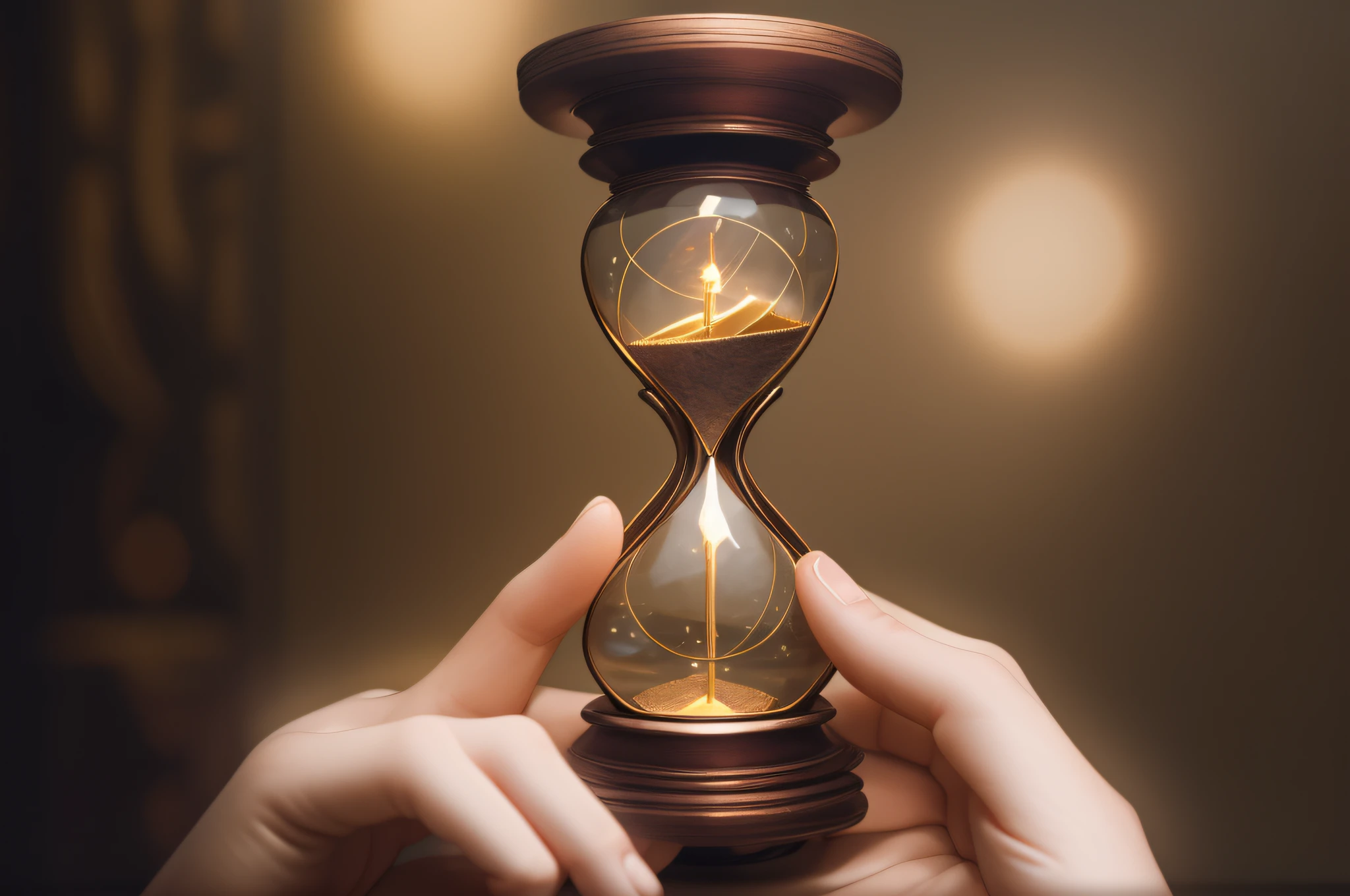 1Touch the magic hourglass、Fingertips of the hand、Light of memories、
