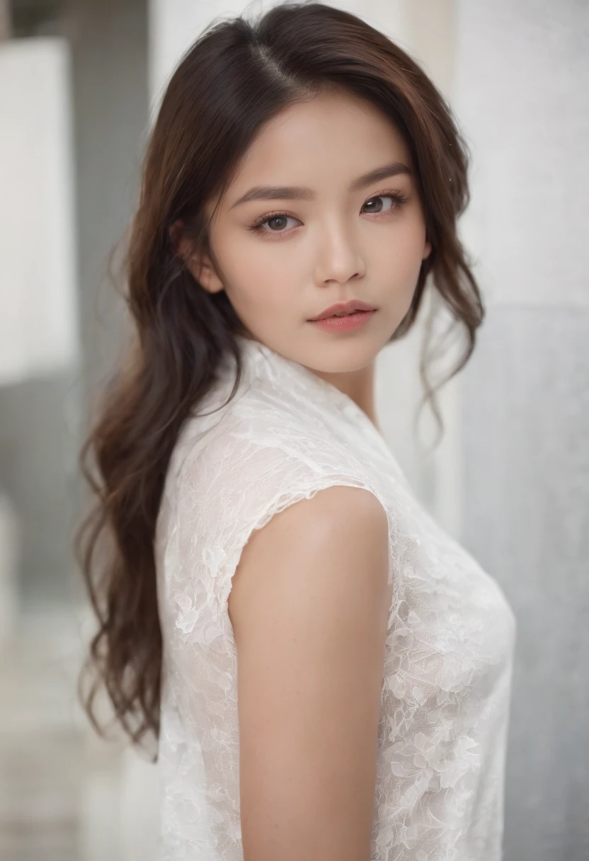Jenny Rey(Jennie Kim)Use ropa de vagabunda empapada de blanco, Camisa blanca rota, realista, sucia, 4K realista, Soft lighting, Detallado, Full HD realista