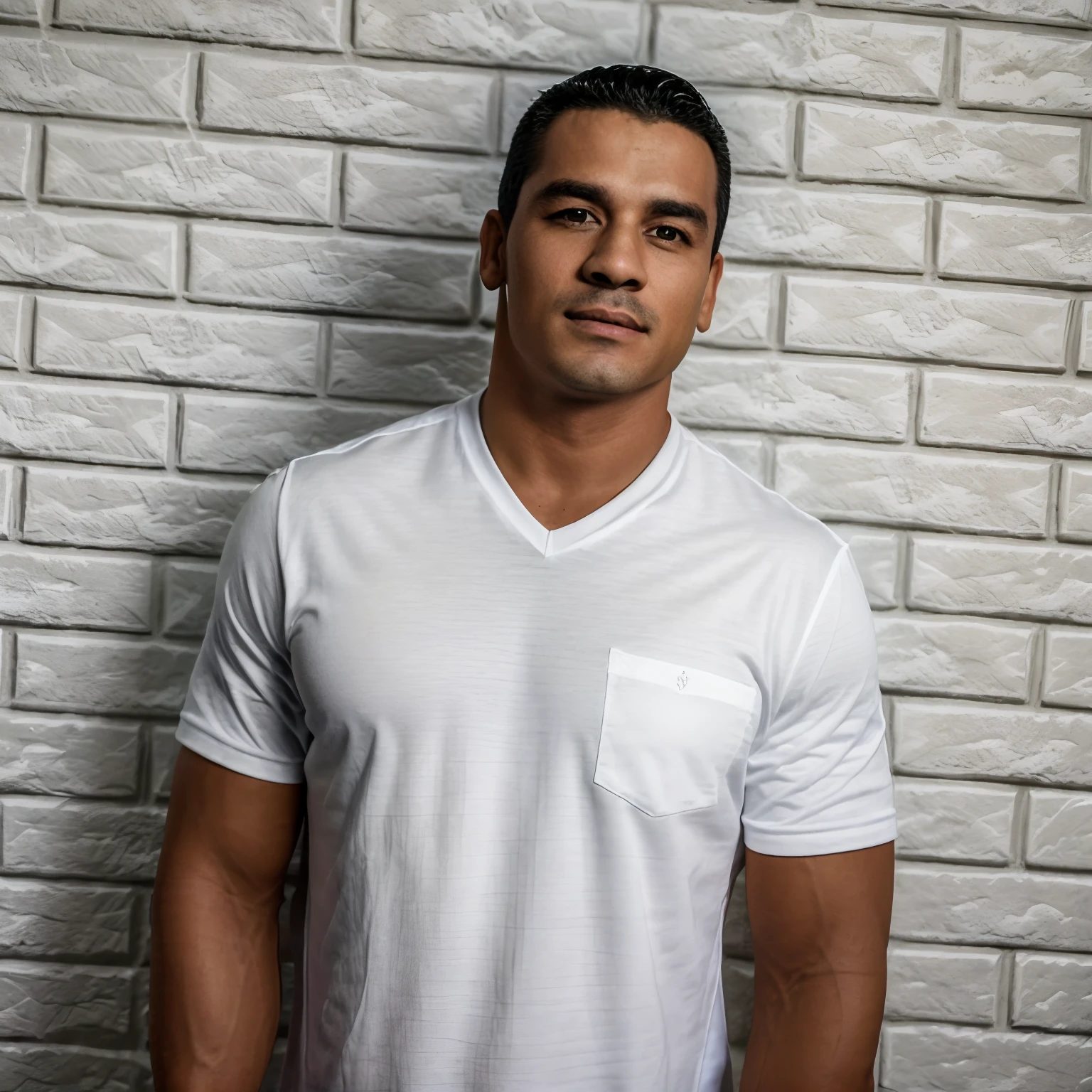 Man in black shirt standing in front of a white brick wall, david rios ferreira, caio santos, Directed by: Samuel Silva, Vitaly Bulgarov, icaro carvalho, Dan dos Santos, Andrey Surnov, Andrei Tarkovsky, Henry Alvim Correa, Directed by: Rafail Levitsky, Miguel Maurino
