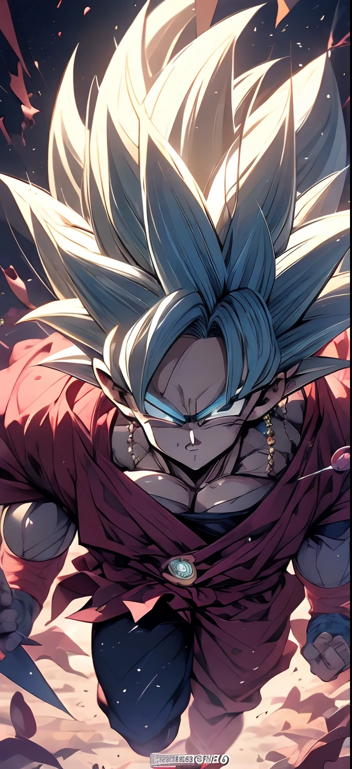 FULL BODY, Dragon Ball Goku is an anime character, Badass anime 8k, estilo de arte de dragon ball, super saiyajin azul, Retrato de Goku, Goku Humano, Retrato de Goku, Estilo anime 4k, Retrato muito detalhado de Goku, Dragon ball style, 4K manga pavermelhoe paper, estilo de arte anime de alta qualidade, personagem estilo anime, Filho Goku, Advanced digital anime art "Realistic, brilhante, Reflexivo, bioluminosa, galactic cybernetic mask, Mecha, (carrasco: 1.2), Camada, SH4G0D, Runas brilhantes_vermelho, corpo inteiro, cinemactic, fundo escuro, luz de fundo, alto contraste,