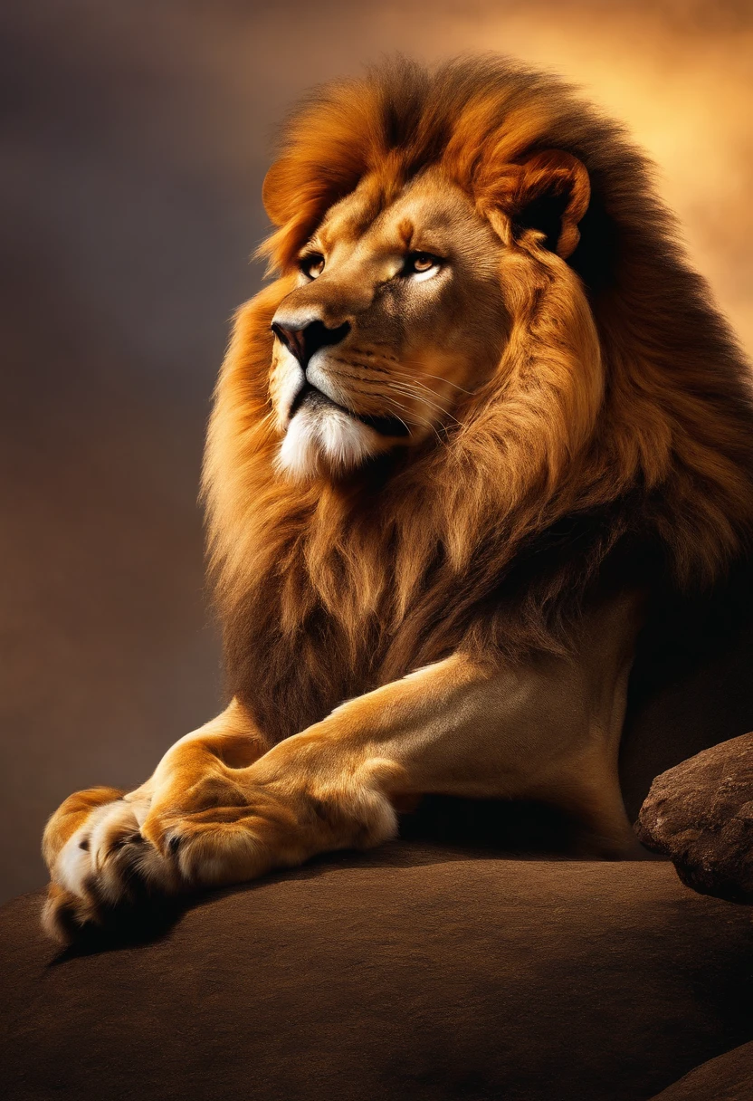nome " LIONS " estilo metalizado dourado, as the lion