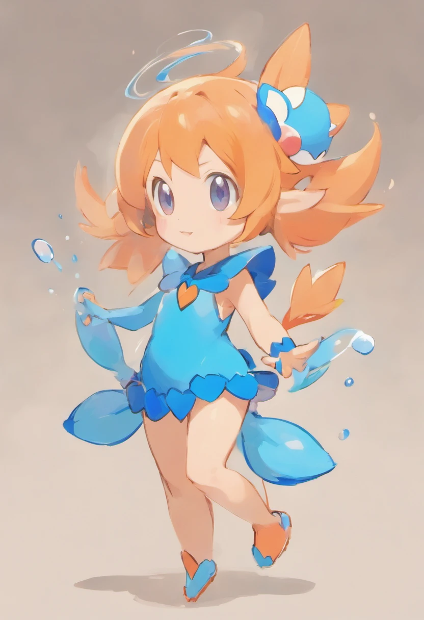 Mudkip as an anime girl