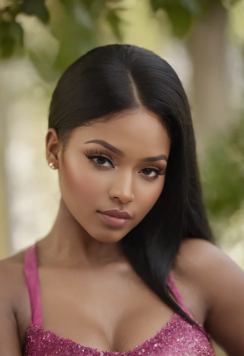 A black woman with big lips