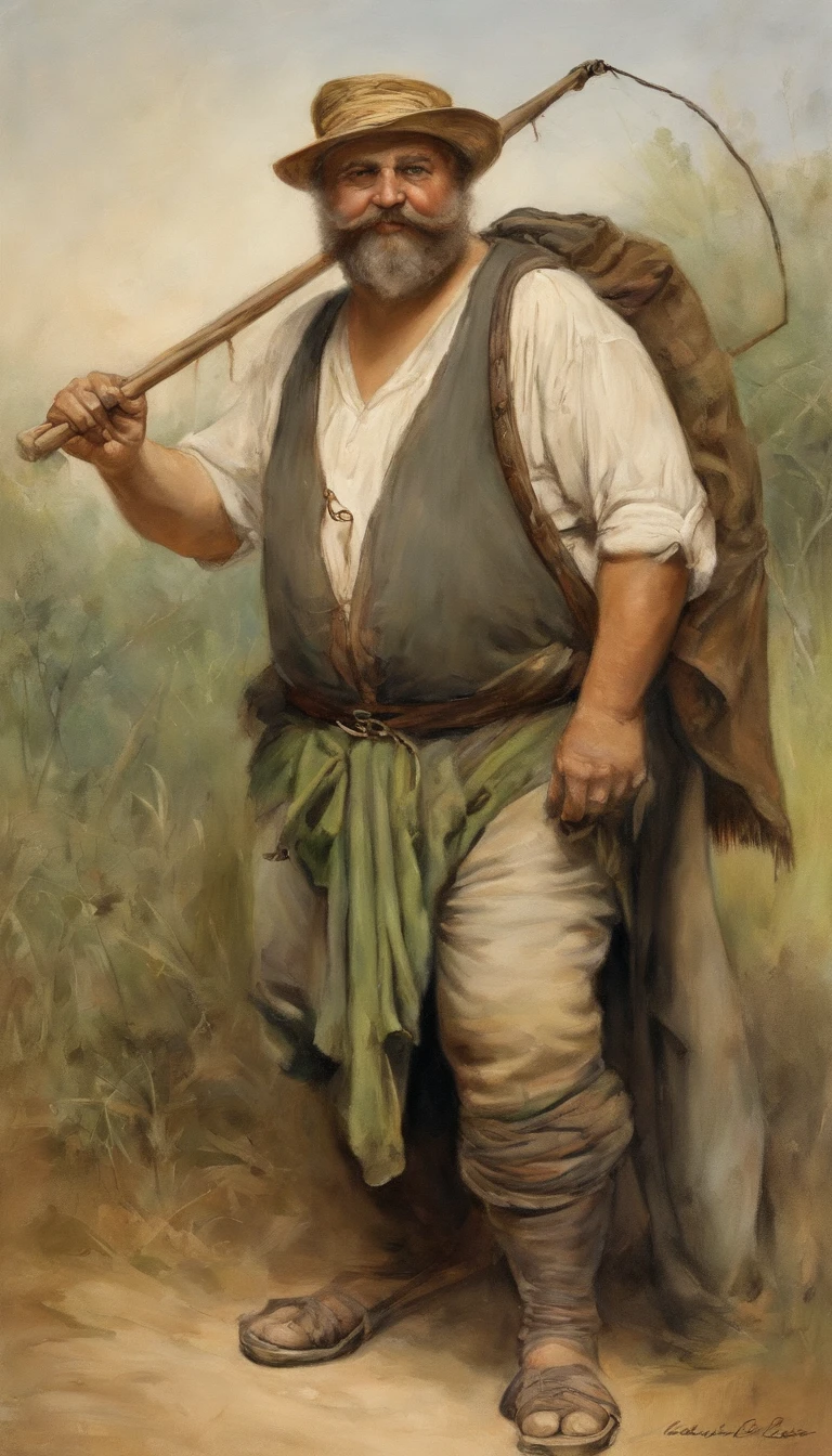 Man standing with physiognomy Huge obese belly chubby belly morbid chubby belly, He's bearded, idade 65, He's holding a piece of fishing gear, vara de pesca. he's naked, (((usando apenas sunga verde))), wearing on his head black cap and black T-shirt dress. beach setting, nacionalidade, Grego, canadense, africano, Italiano, German, Romano, Espanhol, americano, Australiano, havaiano, new zealand, Croata, Polish, Mexicano, German, Japanese, arabic, brasileiro, Espanhol, Belga, Turco, english),        folhas de outono， retrato bonito da fantasia, retrato bonito da arte da fantasia, retrato surreal bonito, retrato da fantasia, retrato da arte da fantasia, retrato de fantasia fosco detalhado, Retrato de fantasia sombria, bela arte digital, lindo arte digital, Fundo sonho preto surreal, arte fantasia behance，cinematic light and shadow，K HD | | |